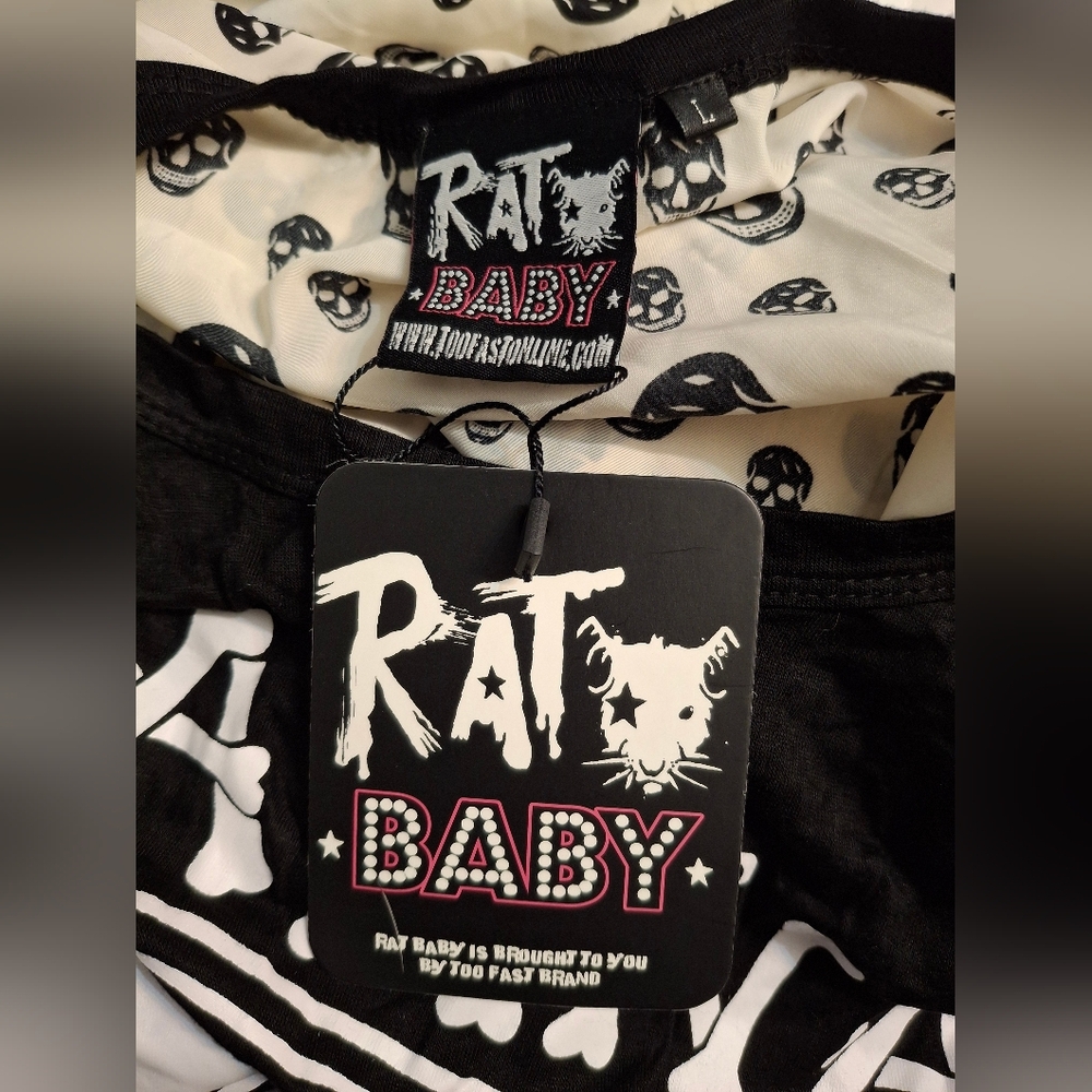 Too Fast Rat Baby Skull Top - Picture 3 of 10